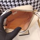 448065 Gucci GG Marmont系列绗缝迷你手袋 古驰相机包 白色