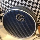 550154 Gucci GG Marmont系列圆形迷你肩背包 古驰圆饼包 蓝色