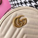 550154 Gucci GG Marmont系列圆形迷你肩背包 古驰圆饼包 白色