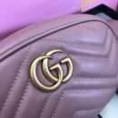 476434 Gucci GG Marmont系列绗缝皮革腰包 古驰腰包 裸色