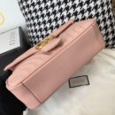 443497 Gucci GG Marmont系列小号绗缝肩背包 Gucci酒神包 粉色