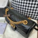 443497 Gucci GG Marmont系列小号绗缝肩背包 Gucci酒神包 黑色
