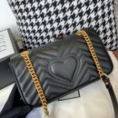 443497 Gucci GG Marmont系列小号绗缝肩背包 Gucci酒神包 黑色