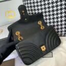 443497 Gucci GG Marmont系列小号绗缝肩背包 Gucci酒神包 黑色