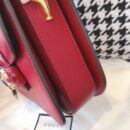 602204 Gucci 1955马衔扣肩背包 Gucci马鞍包 红色复古格织纹皮革