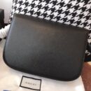602204 Gucci 1955马衔扣肩背包 Gucci马鞍包 黑色复古格织纹皮革