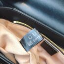 602204 Gucci 1955马衔扣肩背包 Gucci马鞍包 黑色复古格织纹皮革
