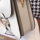602204 Gucci 1955马衔扣肩背包 Gucci马鞍包 白色复古格织纹皮革