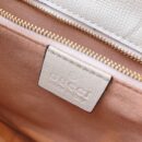 602204 Gucci 1955马衔扣肩背包 Gucci马鞍包 白色复古格织纹皮革