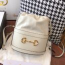 602118 Gucci 马衔扣1955系列水桶包 古驰水桶包 白色