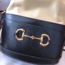 602118 Gucci 马衔扣1955系列水桶包 古驰水桶包 黑配黄