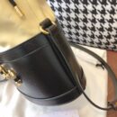 602118 Gucci 马衔扣1955系列水桶包 古驰水桶包 黑配黄