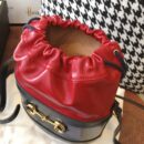 602118 Gucci 马衔扣1955系列水桶包 古驰水桶包 蓝配红