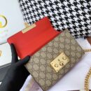 409487 Gucci Padlock系列小号GG肩背包 古驰单肩包 红色