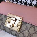 409487 Gucci Padlock系列小号GG肩背包 古驰单肩包 粉色