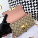 409487 Gucci Padlock系列小号GG肩背包 古驰单肩包 粉色