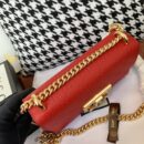 409487 Gucci Padlock系列 Signature 真皮 链条肩背包 红色