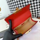 409487 Gucci Padlock系列 Signature 真皮 链条肩背包 红色