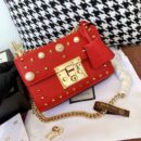 432182 Gucci Padlock系列铆钉包 古驰单肩女包 红色
