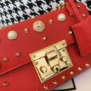 432182 Gucci Padlock系列铆钉包 古驰单肩女包 红色