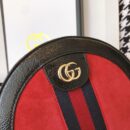 550618 Gucci Ophidia 系列圆形迷你肩背包 古驰圆饼包 红色