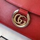 596478 Gucci 2019秋冬丝巾中号牛皮革肩背包 古驰单肩斜挎包 红色