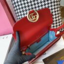 596478 Gucci 2019秋冬丝巾中号牛皮革肩背包 古驰单肩斜挎包 红色