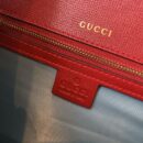 596478 Gucci 2019秋冬丝巾中号牛皮革肩背包 古驰单肩斜挎包 红色