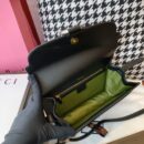 596478 Gucci 2019秋冬丝巾中号牛皮革肩背包 古驰单肩斜挎包 黑色