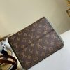 M45388 LV FOLD TOTE 小号手袋 Monogram 帆布配小牛皮女包 奶白