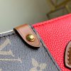 M45389 LV FOLD TOTE 小号手袋 Monogram 帆布配小牛皮女包 红色