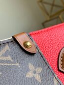 M45389 LV FOLD TOTE 小号手袋 Monogram 帆布配小牛皮女包 红色