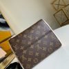 M45389 LV FOLD TOTE 小号手袋 Monogram 帆布配小牛皮女包 红色