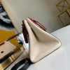 M45389 LV FOLD TOTE 小号手袋 Monogram 帆布配小牛皮女包 红色
