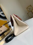 M45389 LV FOLD TOTE 小号手袋 Monogram 帆布配小牛皮女包 红色