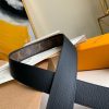 MP205U LV SHAPE PATCHWORK 腰带 哑光扣头男士腰带40cm 黑色