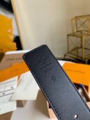 MP241U LV SHAPE 双面腰带 哑光扣头男士腰带40cm 黑色