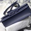 M9203 Dior 30 Montaigne 手袋 迪奥蒙田包 靛蓝色哑光粒面牛皮革