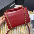 634723 YSL圣罗兰女包 NEW MEDIUM SUNSET光滑皮革肩背包 红色