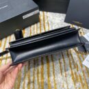 634723 YSL圣罗兰女包 NEW MEDIUM SUNSET光滑皮革肩背包 黑色