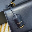 634723 YSL圣罗兰女包 NEW MEDIUM SUNSET光滑皮革肩背包 黑色