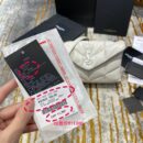620333 YSL圣罗兰女包 LOULOU PUFFER迷你绗缝小羊皮手袋 白色