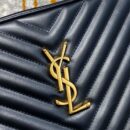 520534 YSL圣罗兰女包 LOU CAMERA BAG 黑色小牛皮相机包 金扣