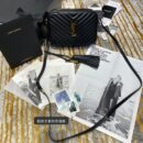 520534 YSL圣罗兰女包 LOU CAMERA BAG 黑色小牛皮相机包 金扣