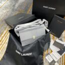 520534 YSL圣罗兰女包 LOU CAMERA BAG 黑色小牛皮相机包 银扣