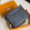 1602209543586118.jpg N41696 LV POCHETTE VOYAGE 中号手袋 Damier Graphite黑格手包 LV手包