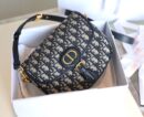 M9319 迪奥 Dior Bobby 中号手袋 蓝色 Oblique 印花女包