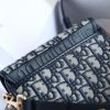M9317 迪奥 Dior Bobby 小号手袋 蓝色 Oblique 印花女包