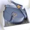 M9319 迪奥 Dior Bobby 中号手袋 光面牛皮革 丹宁蓝色
