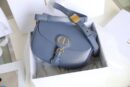 M9319 迪奥 Dior Bobby 中号手袋 光面牛皮革 丹宁蓝色